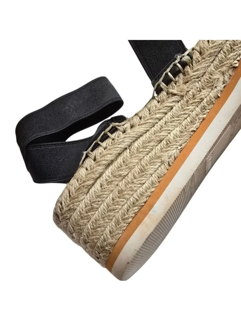 Dolce Vita Lury Black Espadrilles Platform Sandals 8.5M